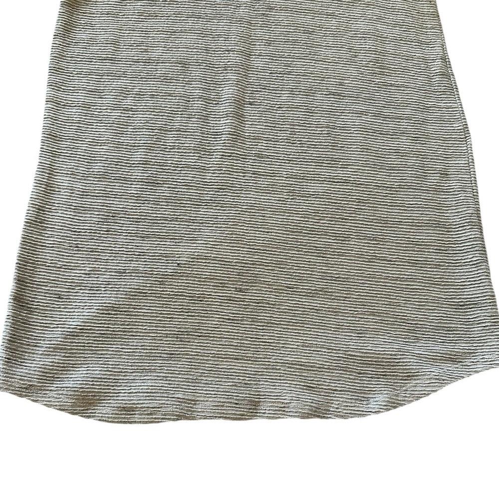 CASLON light gray ribbed 3/4 sleeve sweater dress size Medium - Picture 5 of 8